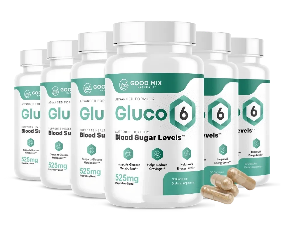 Gluco6 bottles with capsules